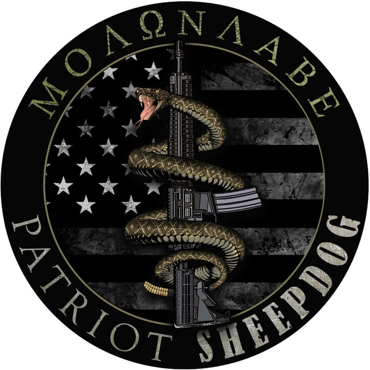 Molon Labe Patriot Sheepdog Decals