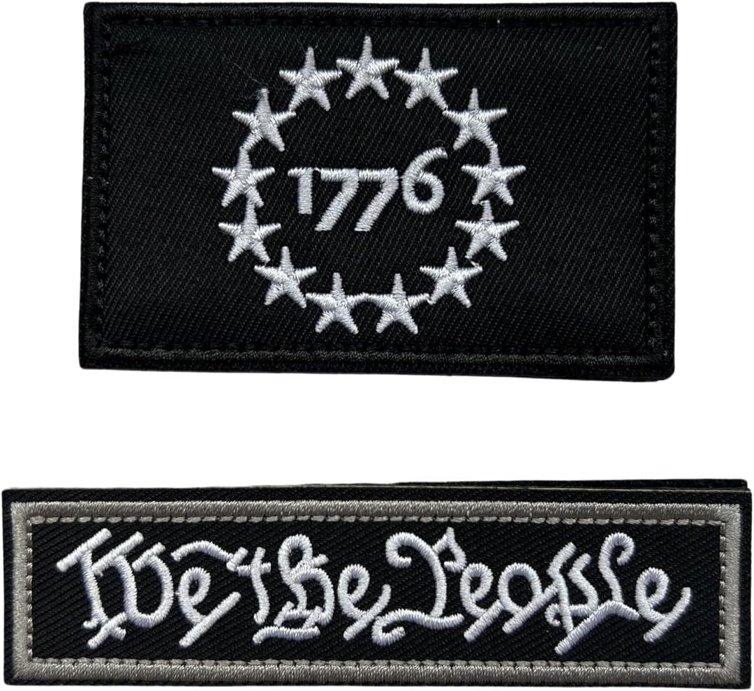We the People Patch & 1776 Patriot Flag Patches 