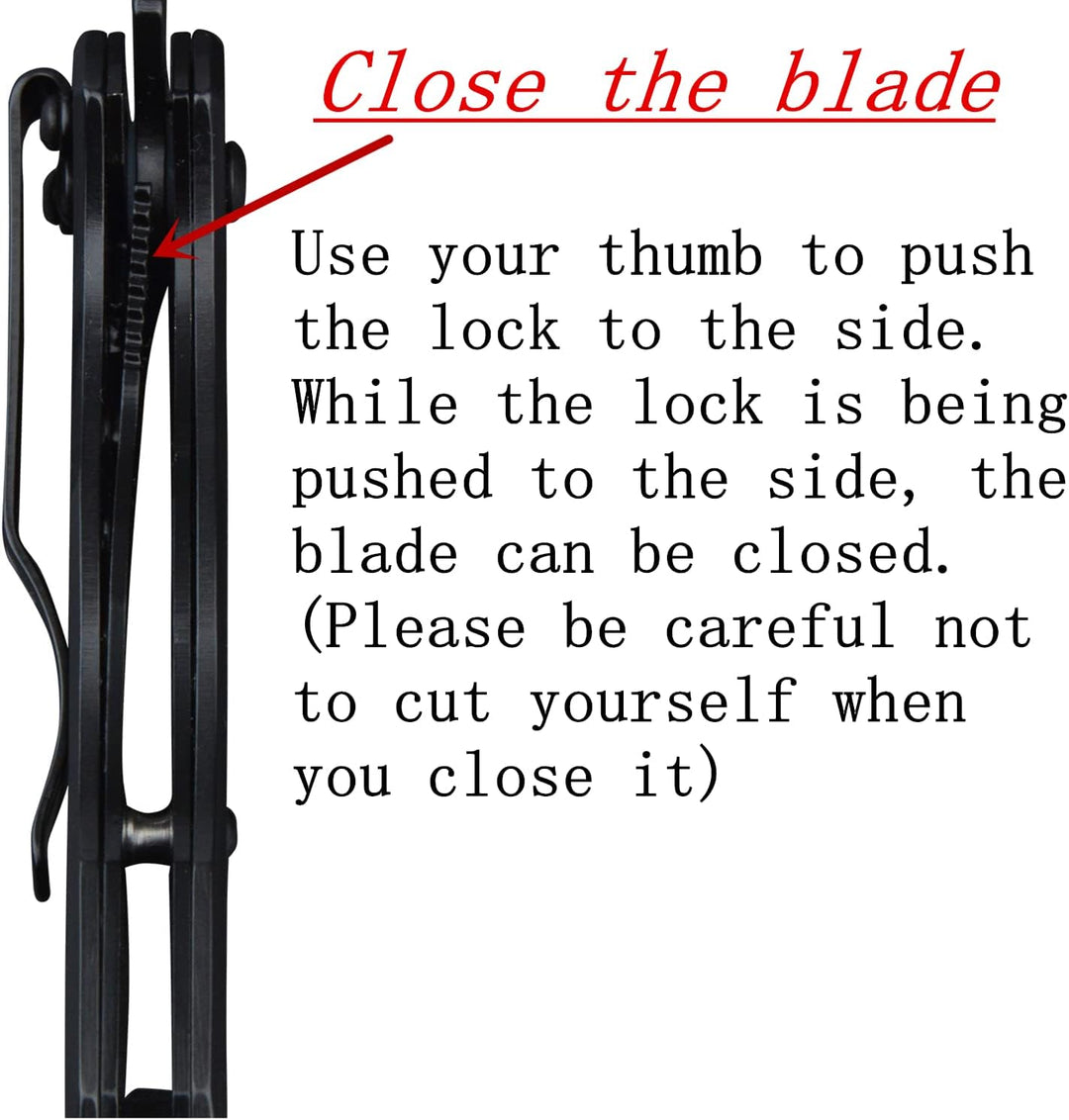 Tactical Folding Pocket Knife with Glass Breaker and Seatbelt Cutter