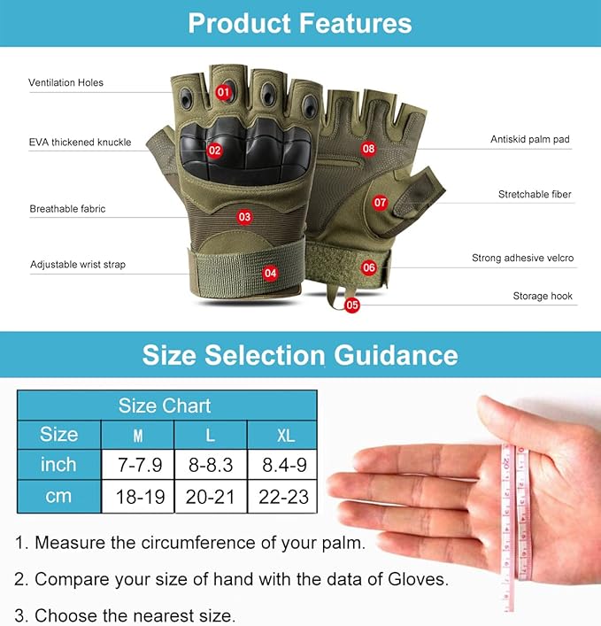 Fingerless Tactical Gloves