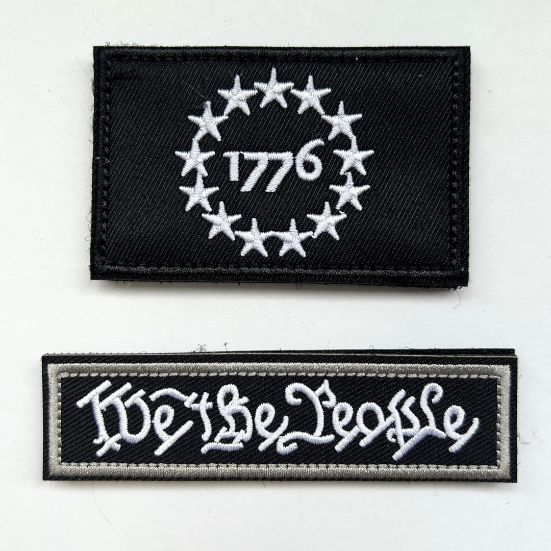 We the People Patch & 1776 Patriot Flag Patches 