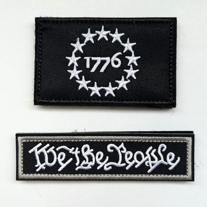 We the People Patch & 1776 Patriot Flag Patches 