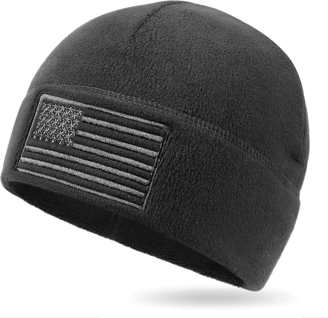 American Flag Fleece Beanie