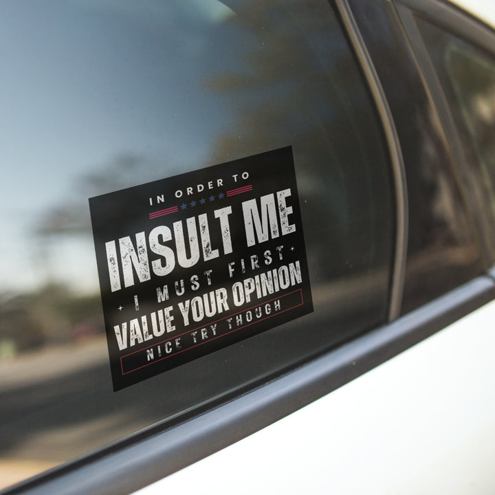 Your Opinion Decal