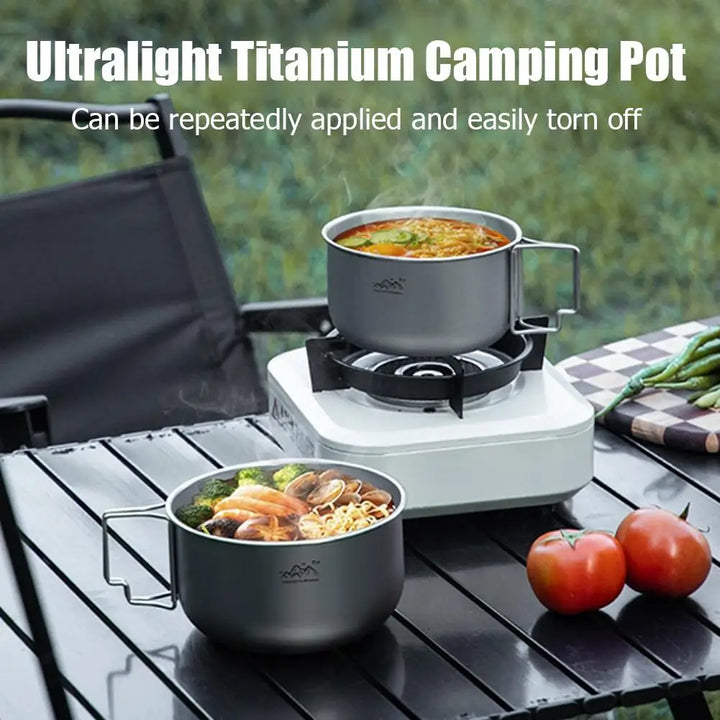 Ultralight Titanium Camping Pot