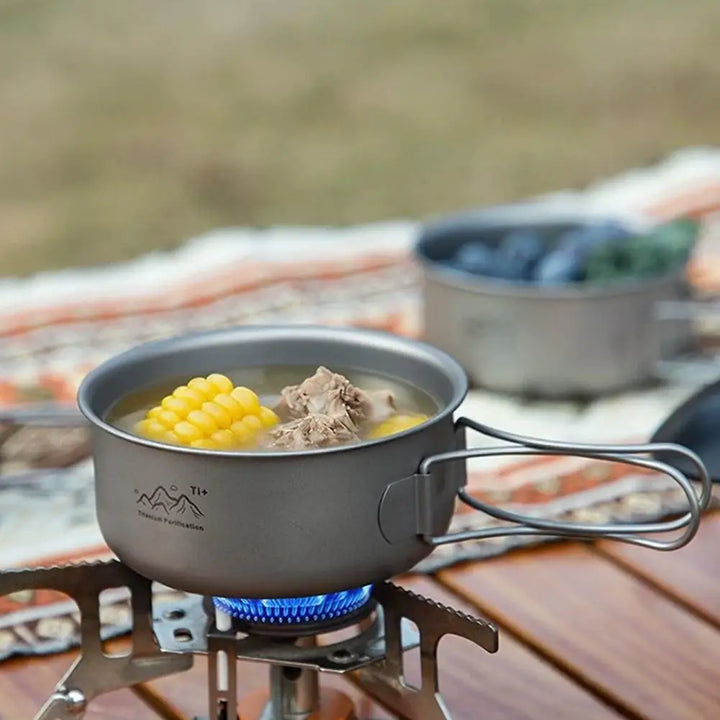 Ultralight Titanium Camping Pot