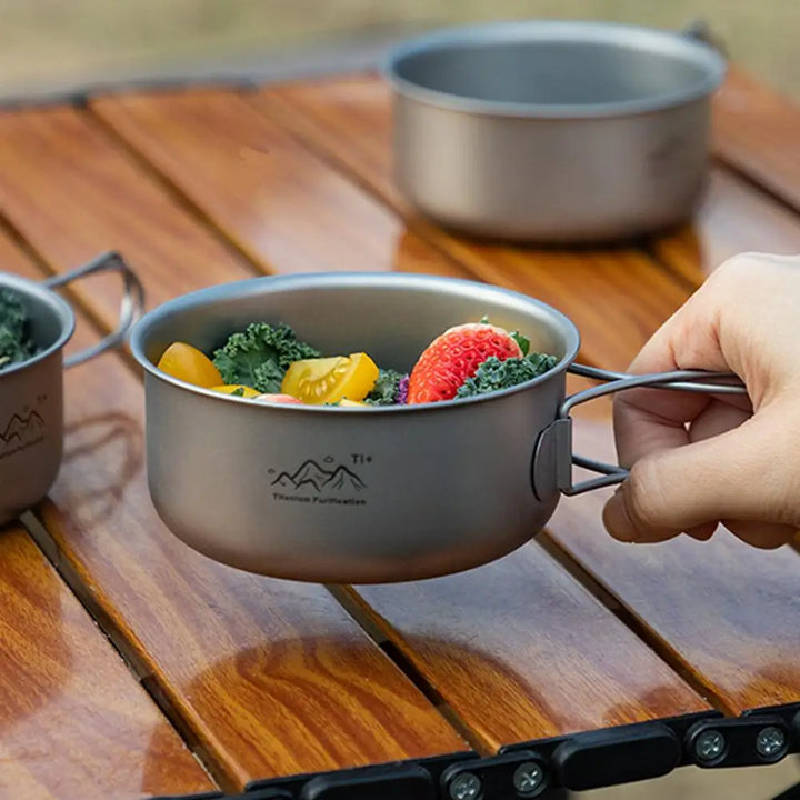 Ultralight Titanium Camping Pot