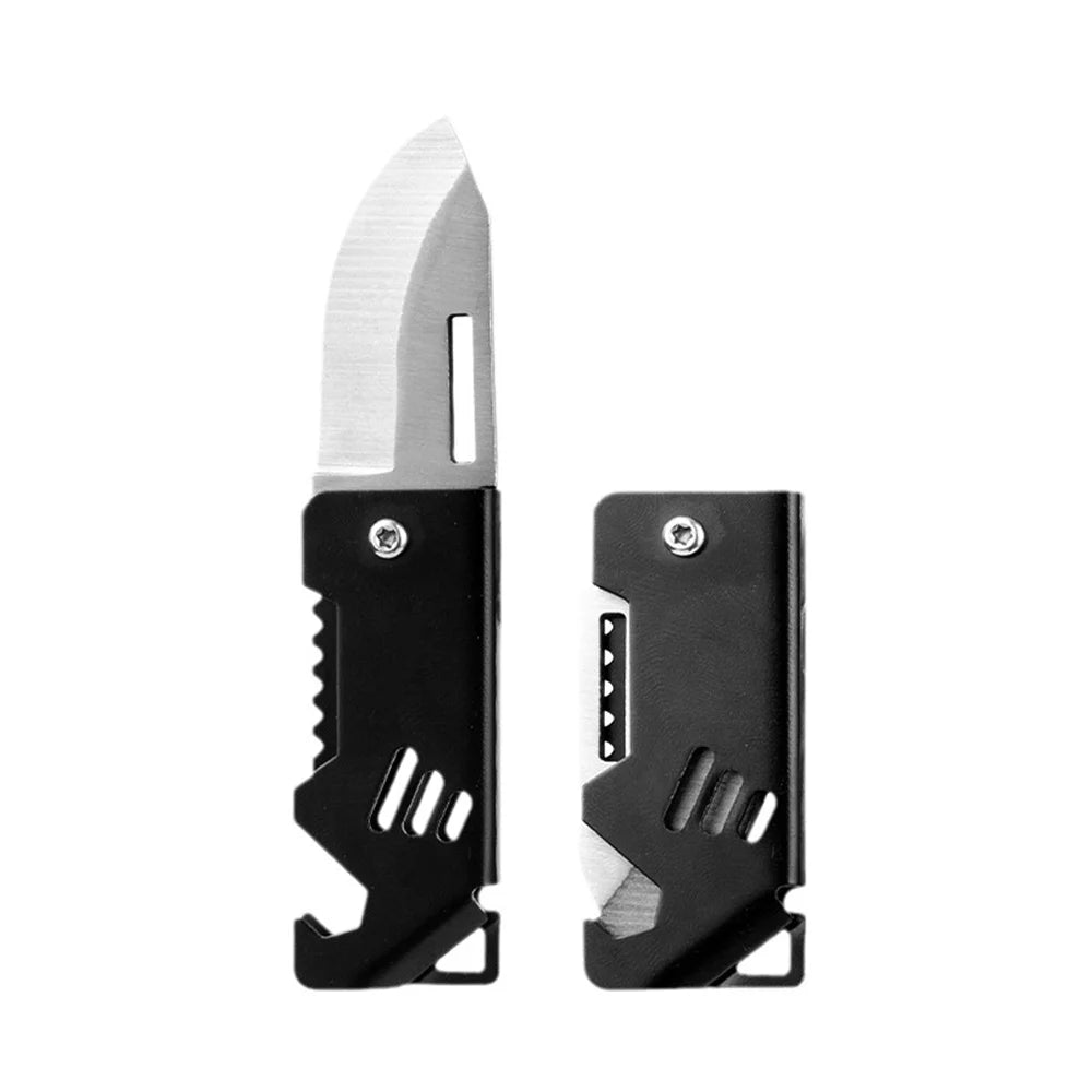 Mini Keychain Pocket Knife with Bottle Opener