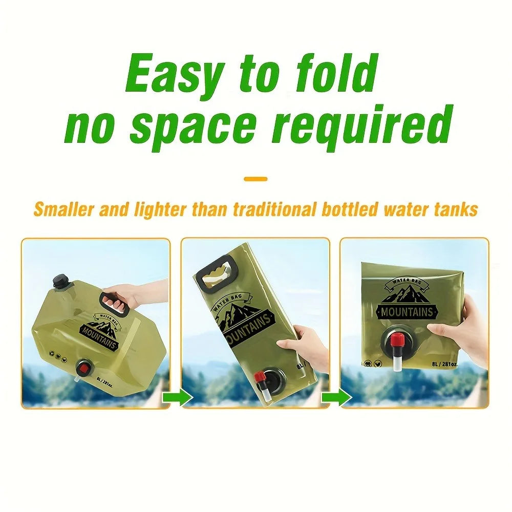 Collapsible Water Container with Spout