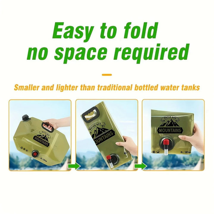 Collapsible Water Container with Spout
