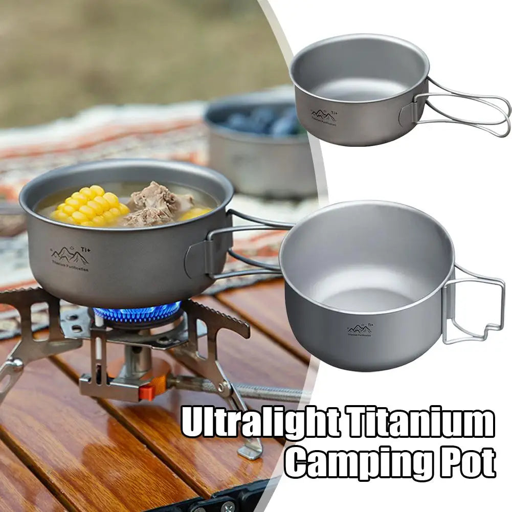 Ultralight Titanium Camping Pot