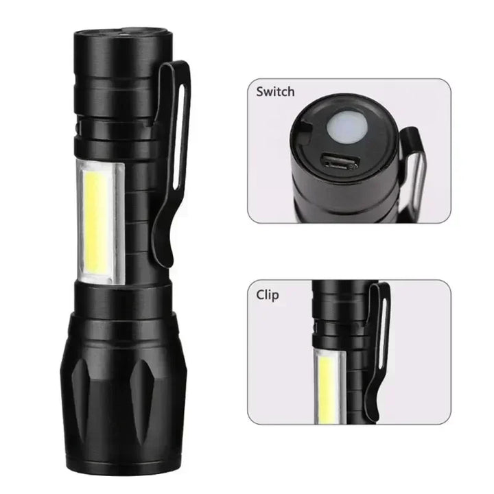 Rechargeable Zoom Utility Flashlight