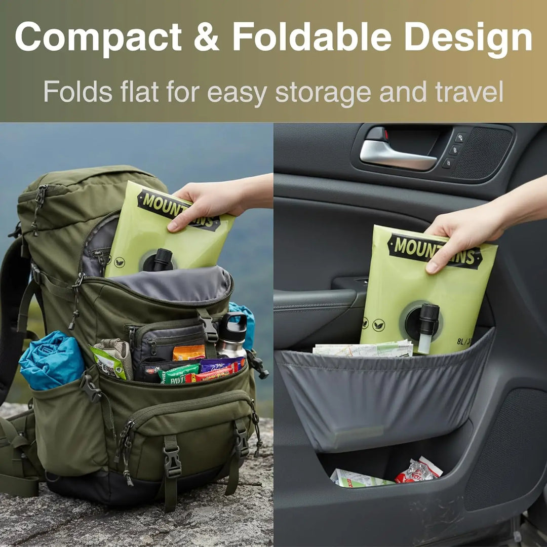Collapsible Water Container with Spout