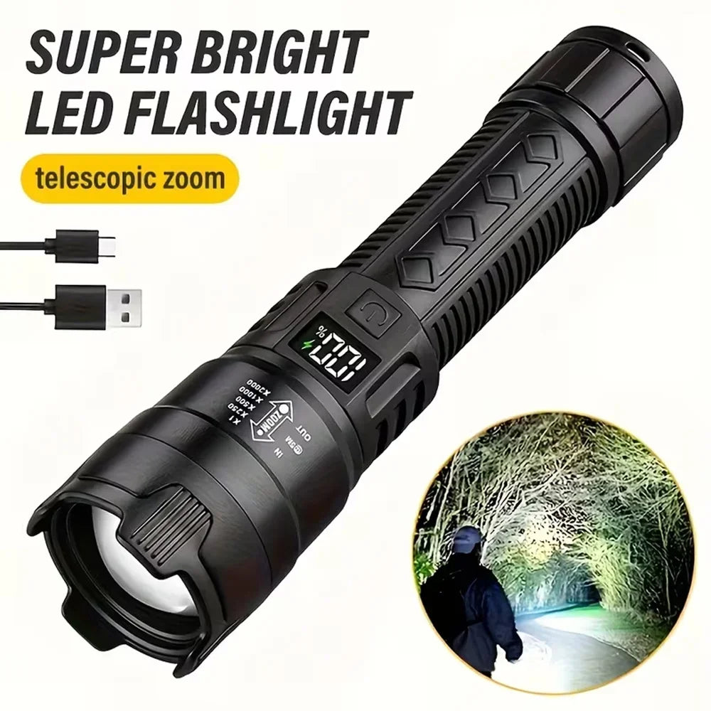 Rechargeable Zoom Utility Flashlight