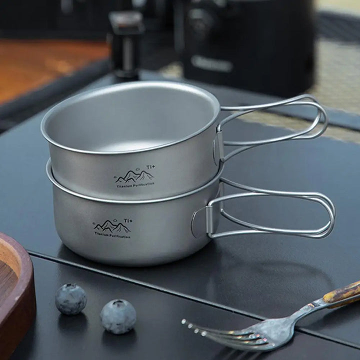 Ultralight Titanium Camping Pot