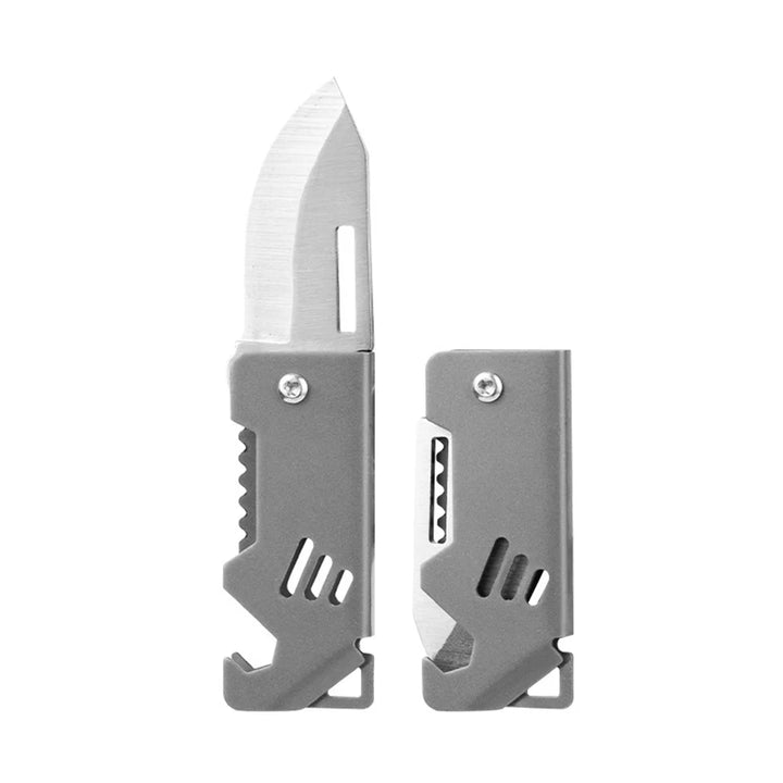 Mini Keychain Pocket Knife with Bottle Opener