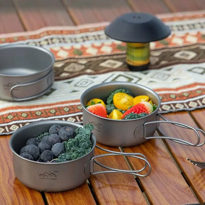Ultralight Titanium Camping Pot