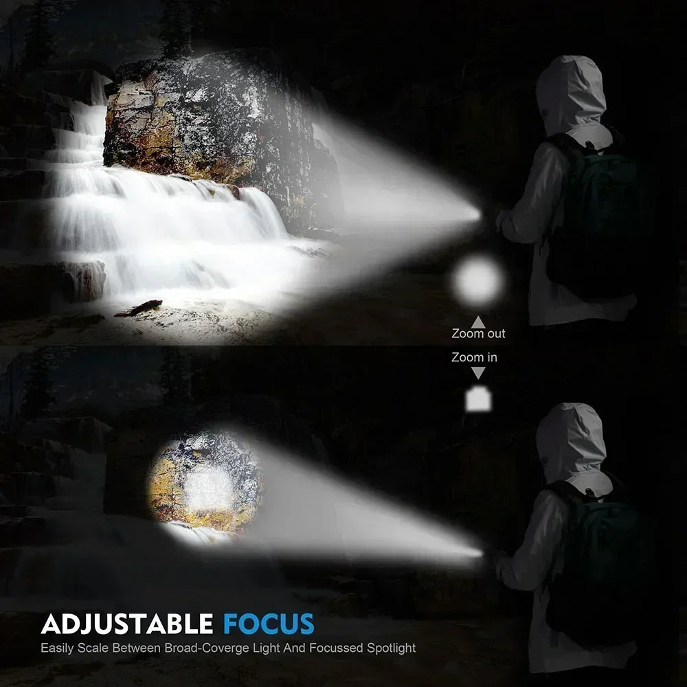 Rechargeable Zoom Utility Flashlight