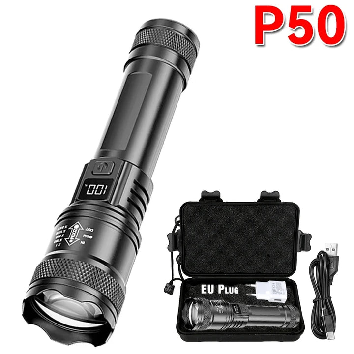 Rechargeable Zoom Utility Flashlight