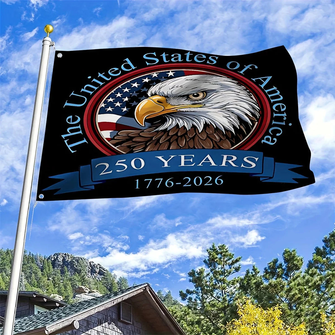 America 250th Anniversary Eagle Flag