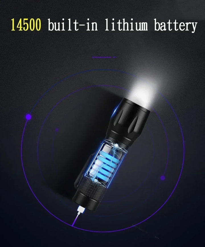 Rechargeable Zoom Utility Flashlight