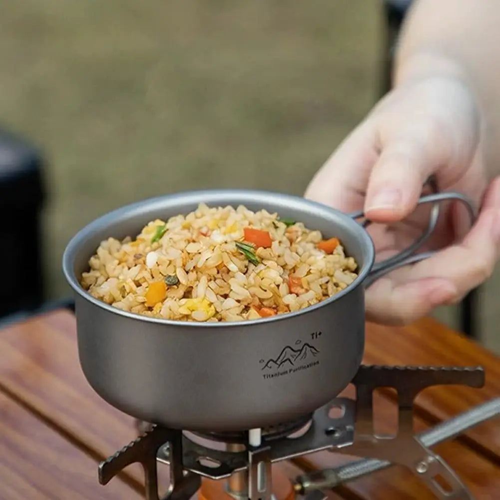 Ultralight Titanium Camping Pot