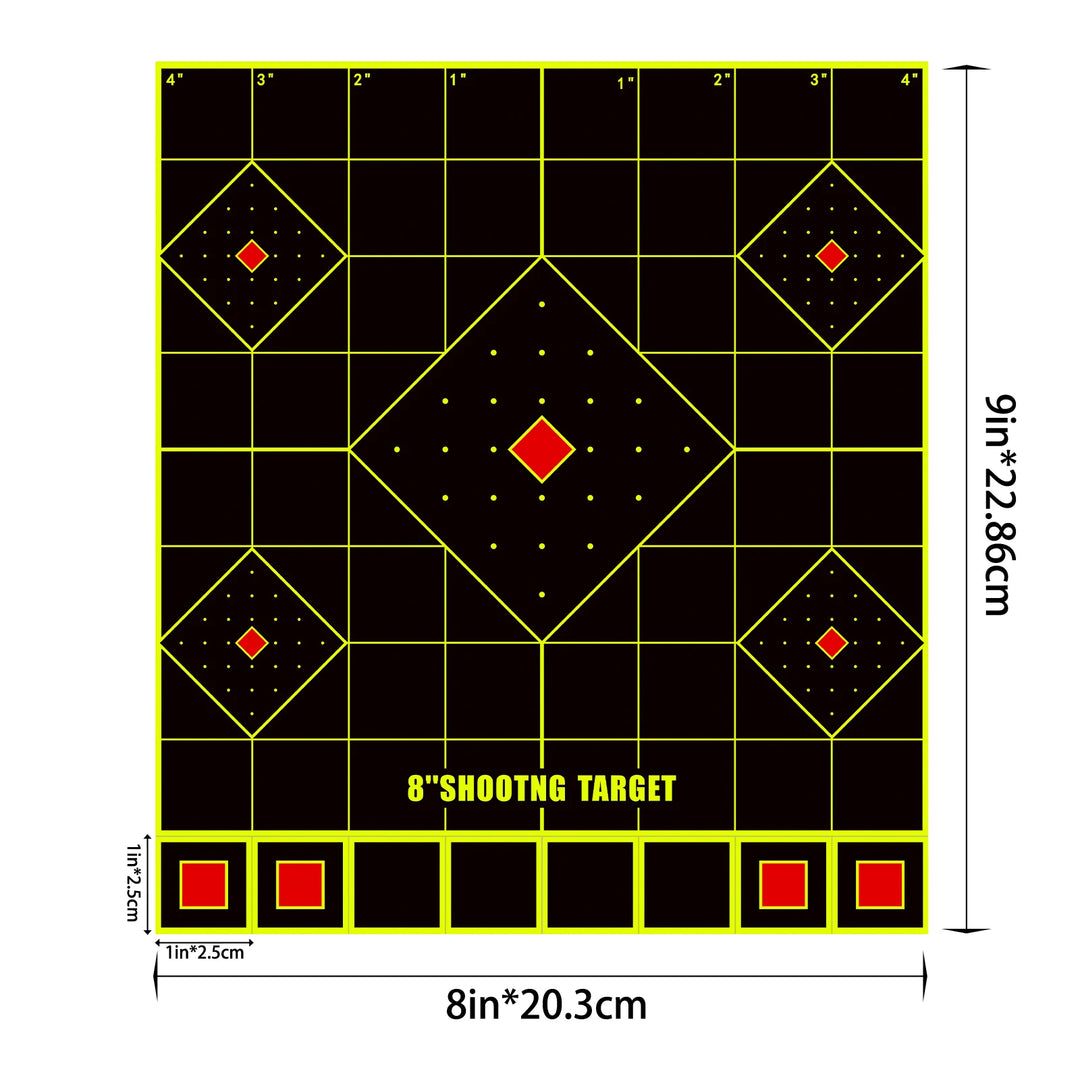 High-Visibility Adhesive Shooting Targets – 10 Pack