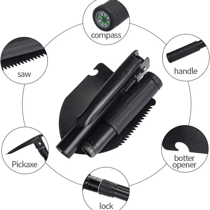 TrailReady Folding Survival Shovel