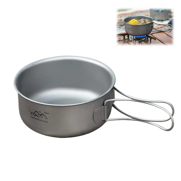 Ultralight Titanium Camping Pot