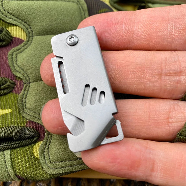 Mini Keychain Pocket Knife with Bottle Opener
