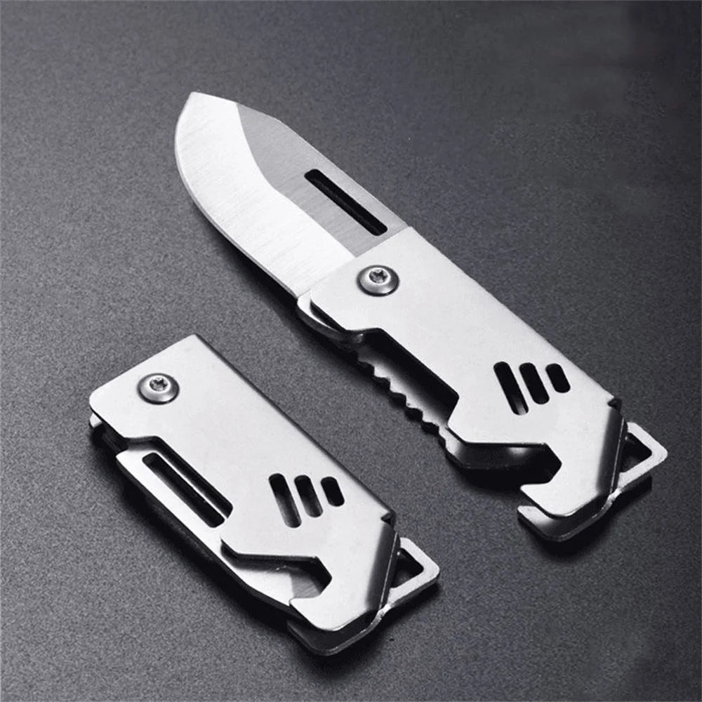 Mini Keychain Pocket Knife with Bottle Opener