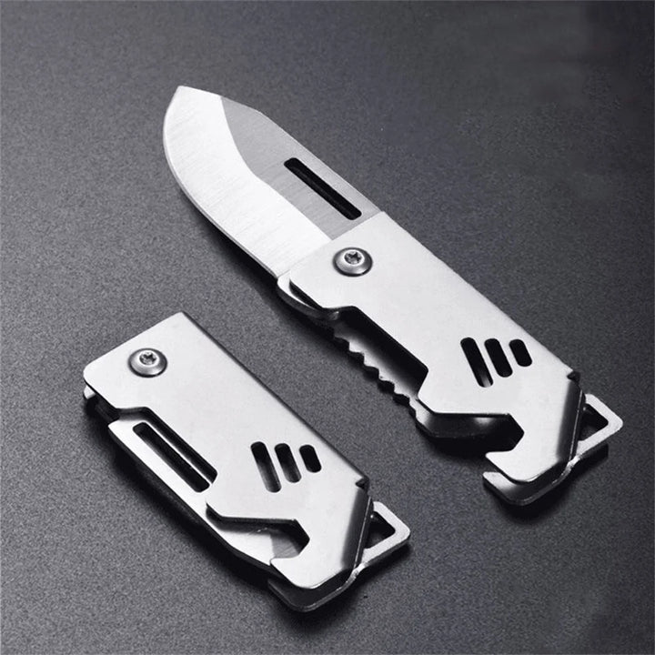 Mini Keychain Pocket Knife with Bottle Opener