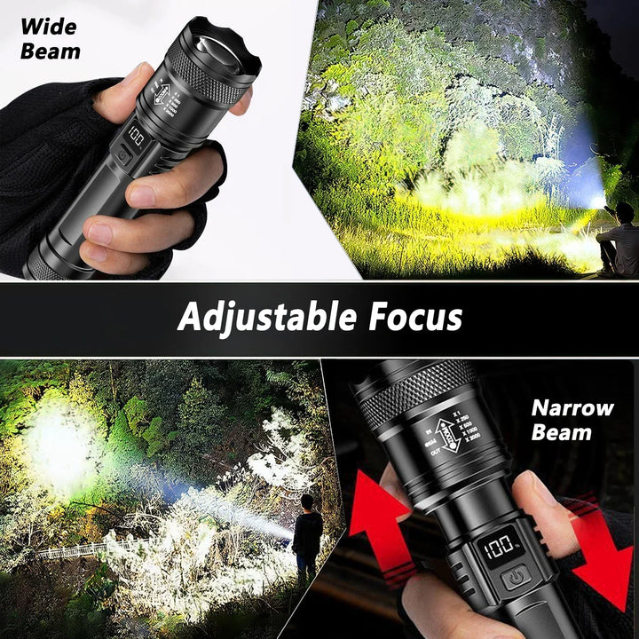 Rechargeable Zoom Utility Flashlight
