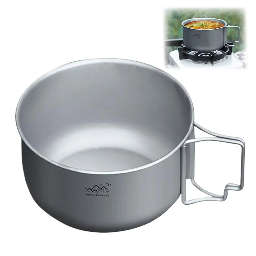 Ultralight Titanium Camping Pot