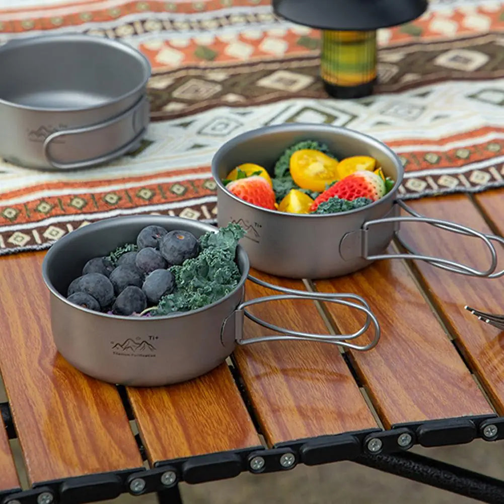 Ultralight Titanium Camping Pot