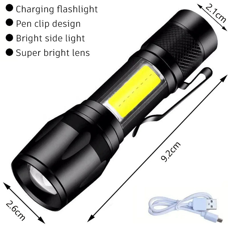 Rechargeable Zoom Utility Flashlight