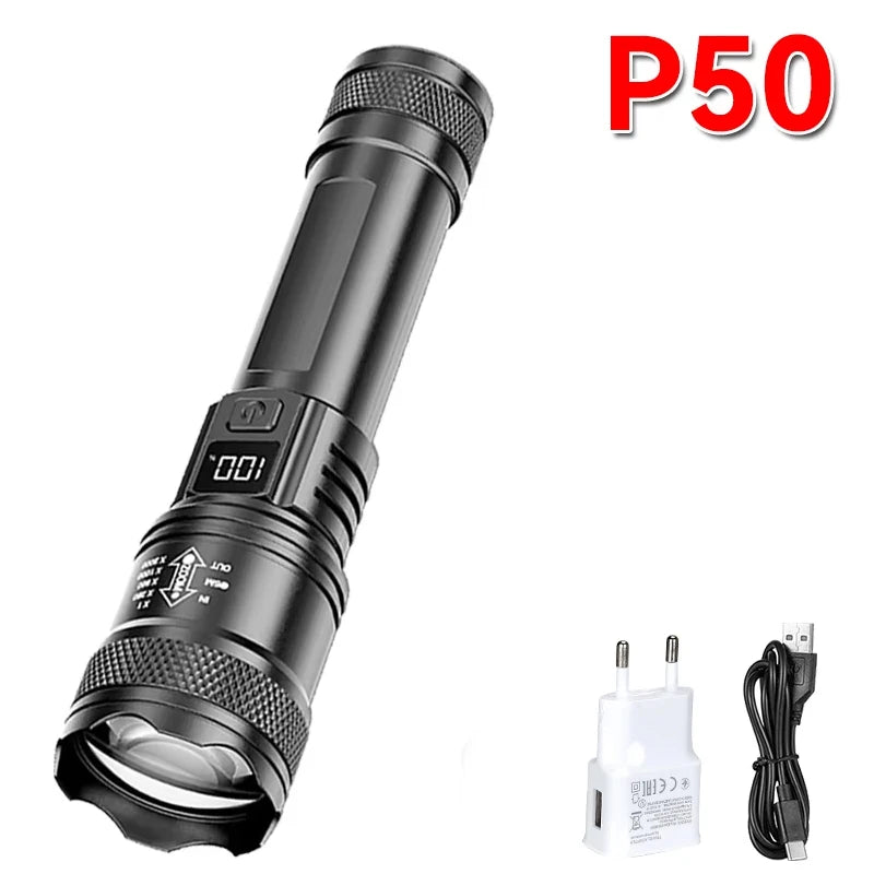 Rechargeable Zoom Utility Flashlight