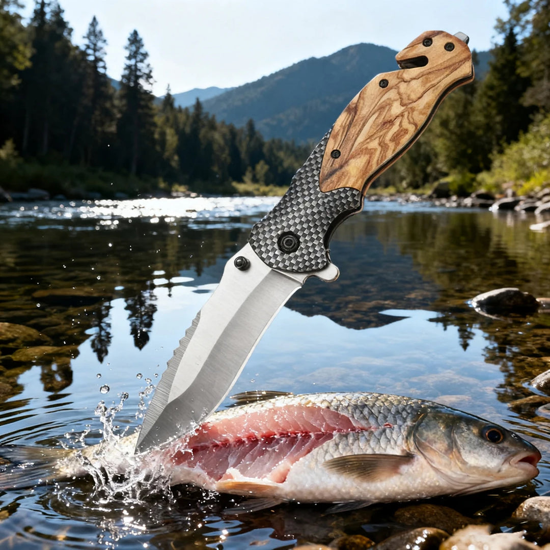 All-Steel Tactical Folding Knife