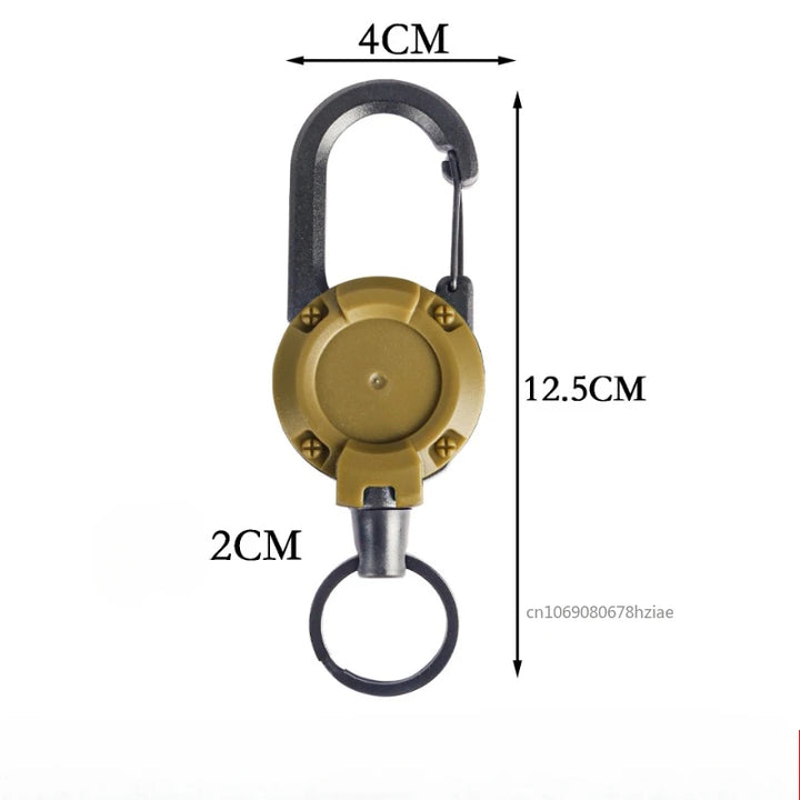 Retractable Carabiner Key Chain Tool