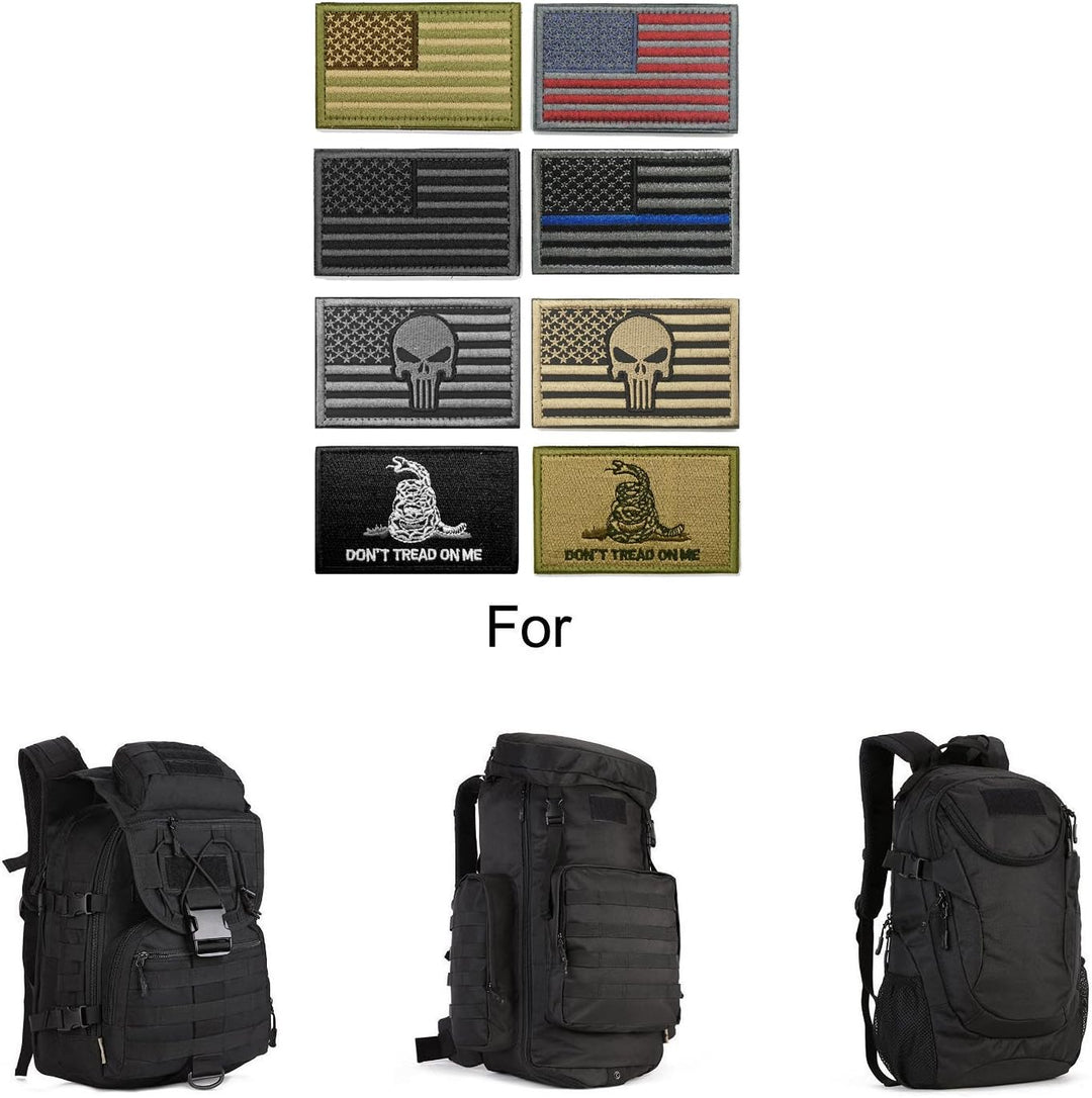 Bundle 8 Pieces American Flag Tactical Morale Military Patch Set