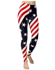 High Waist American Flag Print Legging