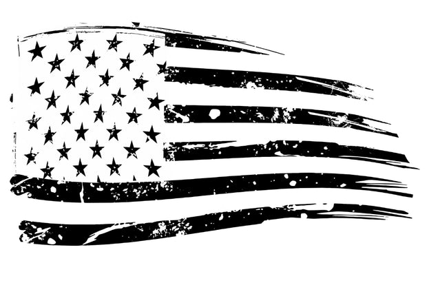 Distressed American Flag Decal