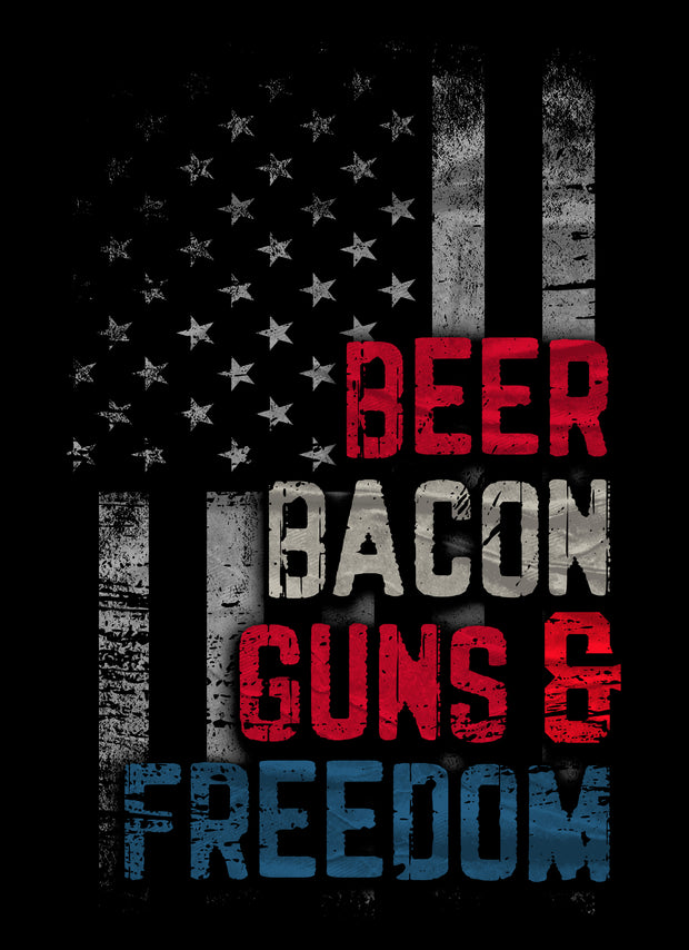 BEER, BACON, GUNS & FREEDOM v2 DECAL 12/24 Inches