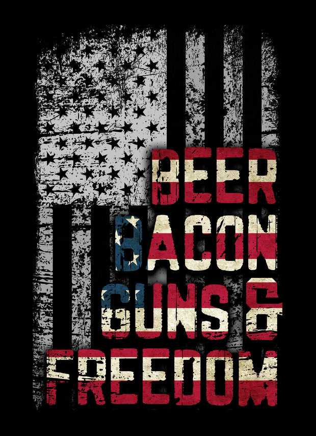 BEER, BACON, GUNS & FREEDOM DECAL 12/24 Inches