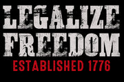 LEGALIZE FREEDOM 12/24 Inches DECALS