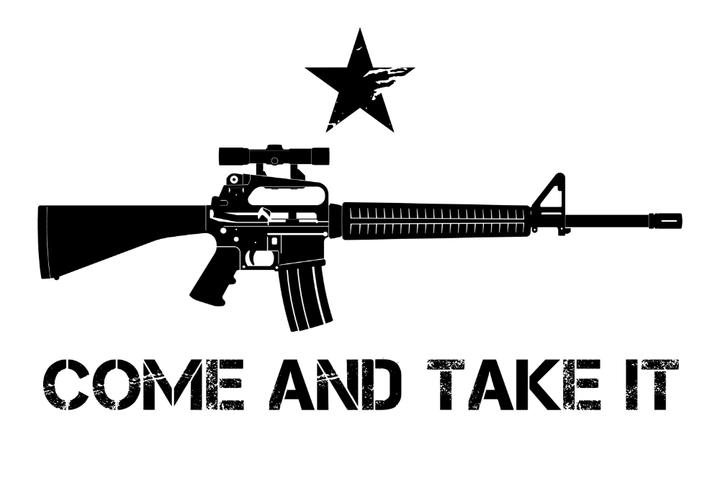 COME AND TAKE IT DECAL 12/24 Inches